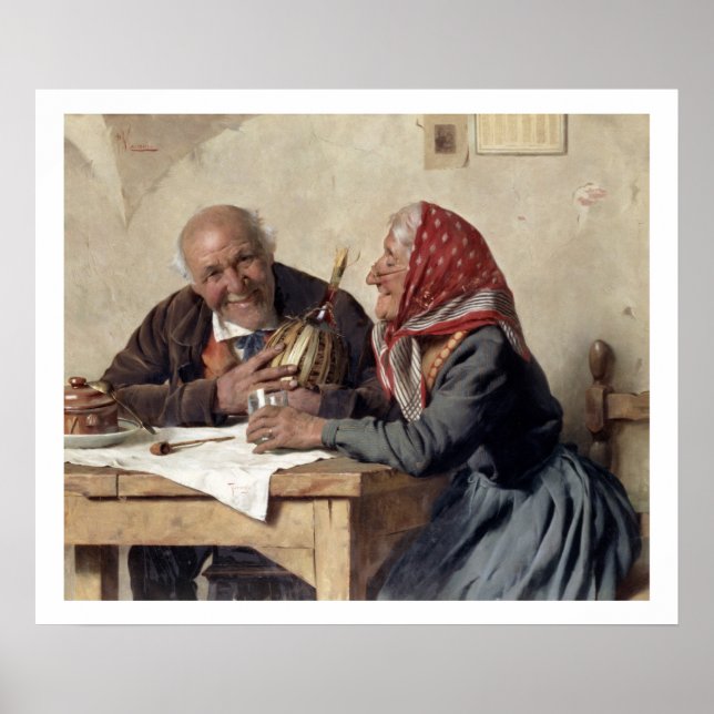 Fond Memories (oil on canvas) Poster (Front)