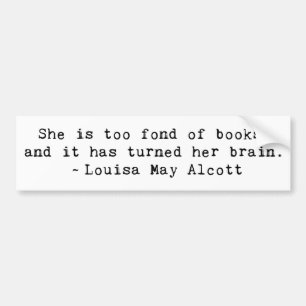 Fond of Books Bumper Sticker