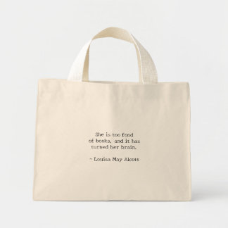 Fond of Books Mini Tote Bag