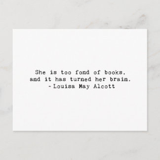 Fond of Books Postcard