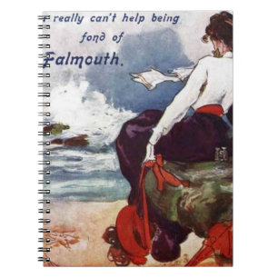 Fond of Falmouth vintage note pad Notebook
