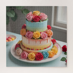 Fondant Wedding Cake Jigsaw Puzzle