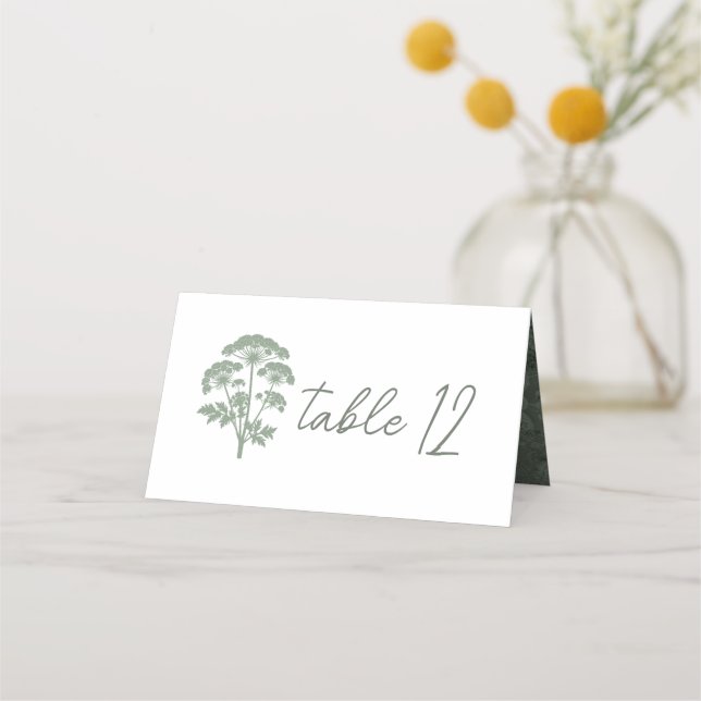 FONDNESS | Wedding Table Place Card (Back)