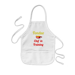 Fondue Chef in training Kids Apron