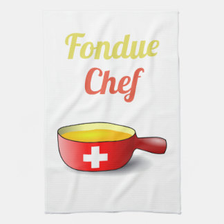 Fondue Chef Tea Towel