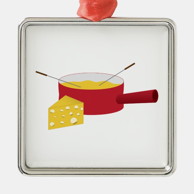 Fondue Metal Tree Decoration (Front)