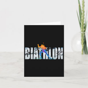 Font Biathlon Winter Sports Card