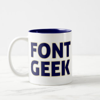 Font Geek - I Know Your Type Two-Tone Coffee Mug