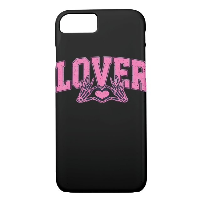Font With Skeleton Hands Classic Case-Mate iPhone Case (Back)