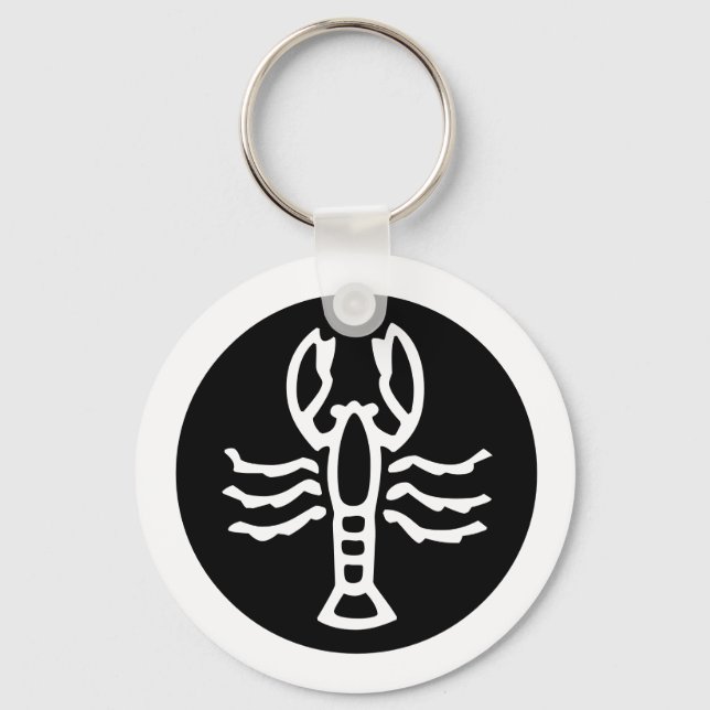Font Zodiac: CANCER + your Colors & Ideas Key Ring (Front)