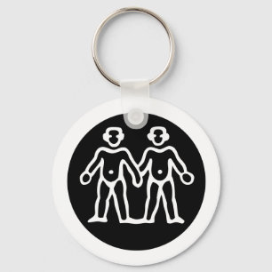 Font Zodiac: GEMINI + your Colours & Ideas Key Ring