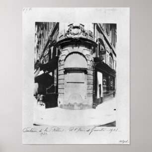 Fontaine de la Reine, rue Saint-Denis, Paris Poster