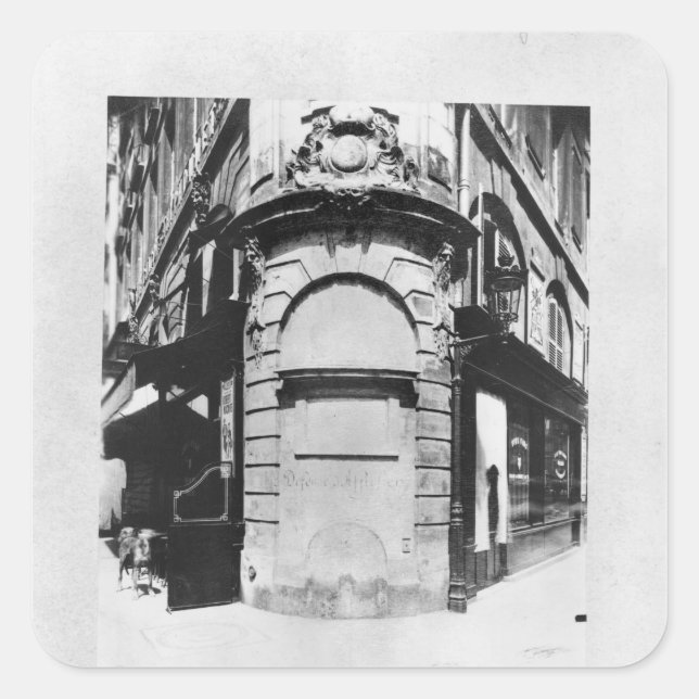 Fontaine de la Reine, rue Saint-Denis, Paris Square Sticker (Front)