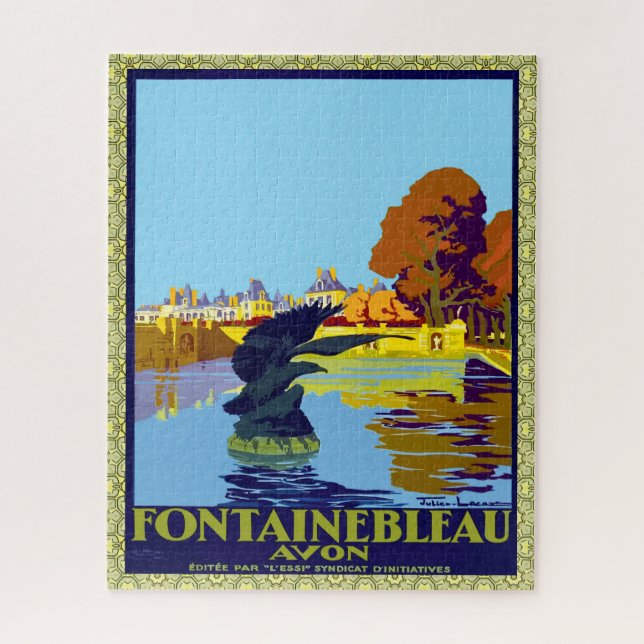 Fontainebleau Avon France French Travel Poster   Jigsaw Puzzle (Vertical)