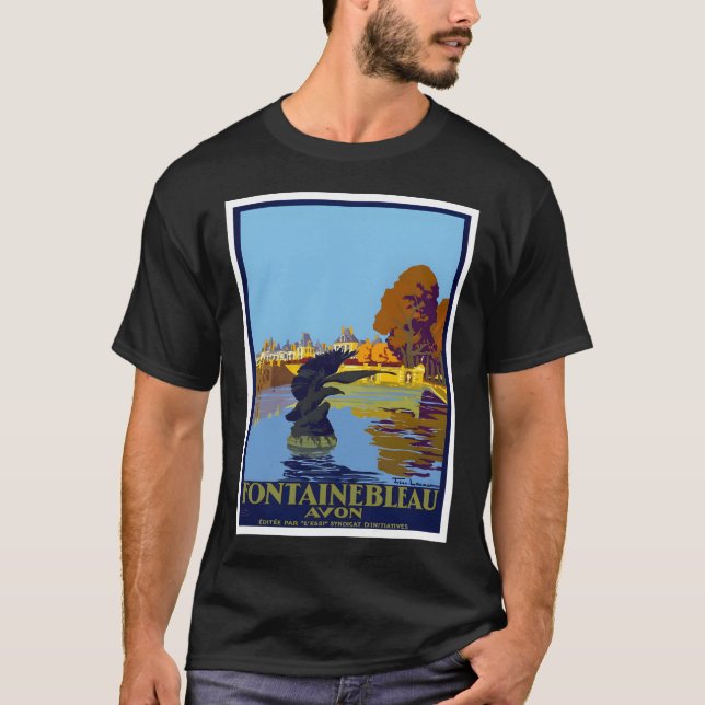 FontaineBleau Avon Paris France Vintage Travel   T-Shirt (Front)