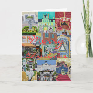 Fontainebleau Merry Christmas Collage Holiday Card
