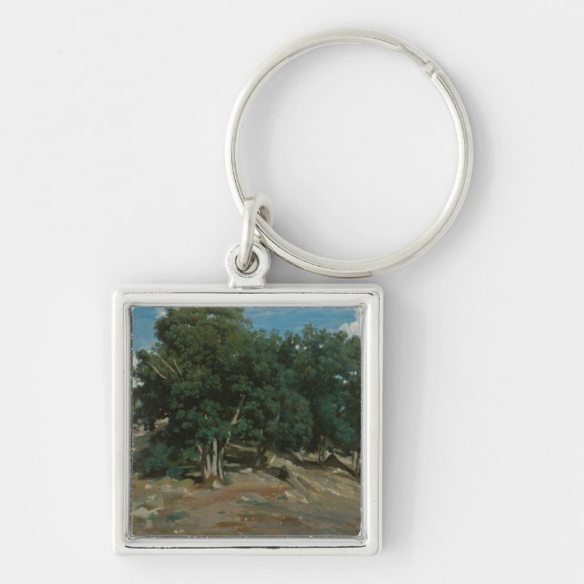 Fontainebleau Oak Trees Key Ring (Front)