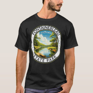 Fontainebleau State Park Louisiana Travel Art Badg T-Shirt