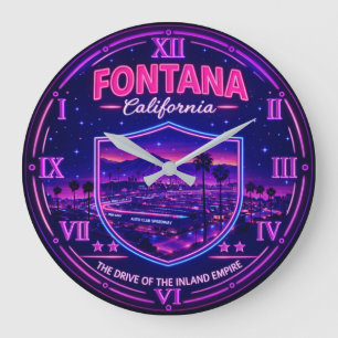 Fontana California Inland Empire Large Clock