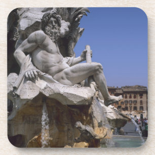 Fontana dei Quattro Fiumi, Piazza Navona, Rome, Coaster
