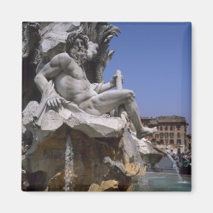 Fontana dei Quattro Fiumi, Piazza Navona, Rome, Magnet