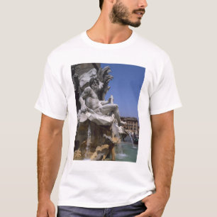 Fontana dei Quattro Fiumi, Piazza Navona, Rome, T-Shirt
