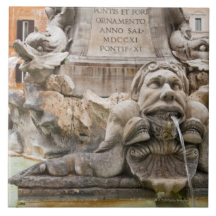 Fontana del Pantheon (1575) designed by Giacomo 2 Tile