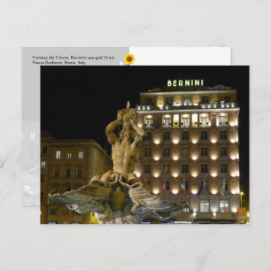 Fontana del Tritone, Rome, Italy – postcard