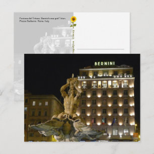 Fontana del Tritone, Rome, Italy – postcard 