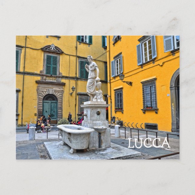 Fontana della Pupporona, Lucca, Italy Postcard (Front)
