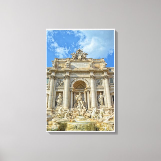 Fontana di Trevi Canvas Print (Front)