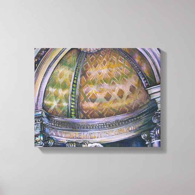 Fontana di Trevi detail Canvas Print (Front)