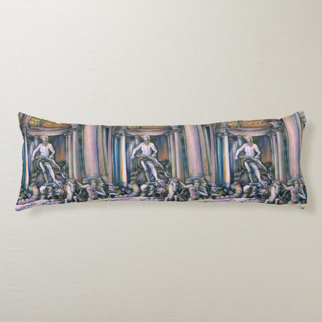 Fontana Di Trevi, Roma, Italy Body Cushion (Front)