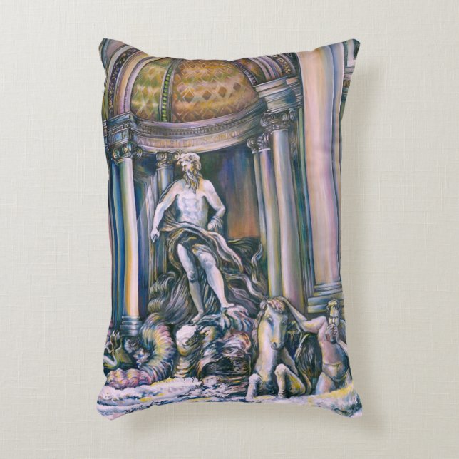 Fontana Di Trevi, Roma, Italy Decorative Cushion (Front(Vertical))