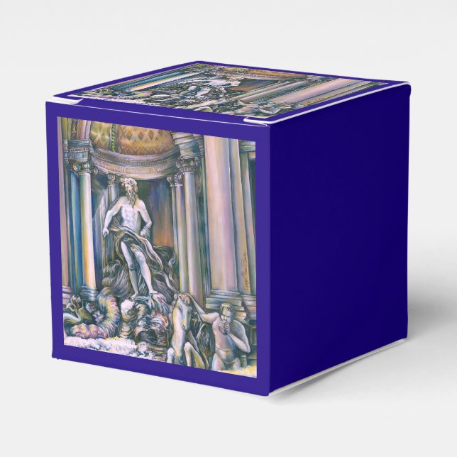 Fontana Di Trevi, Roma, Italy Favour Box (Front Side)