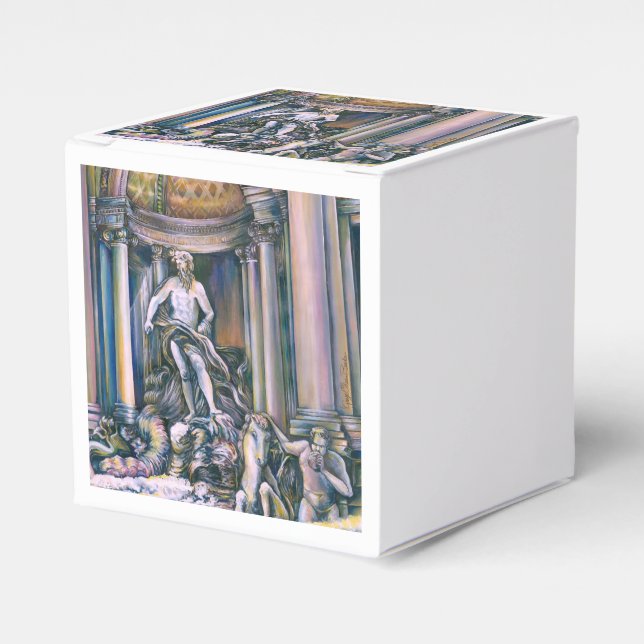 Fontana Di Trevi, Roma, Italy Favour Box (Front Side)