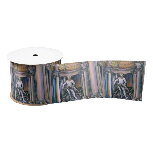 Fontana Di Trevi, Roma Satin Ribbon (Spool)