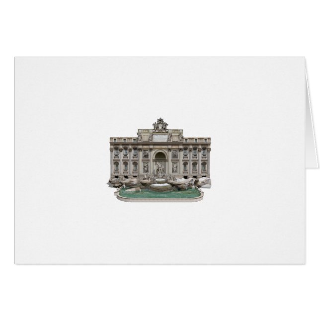 Fontana di Trevi: Trevi Fountain: 3D Model: (Front Horizontal)