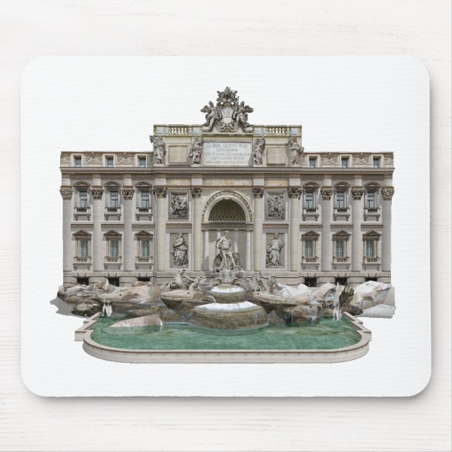 Fontana di Trevi: Trevi Fountain: 3D Model: Mouse Mat (Front)