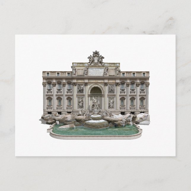 Fontana di Trevi: Trevi Fountain: 3D Model: Postcard (Front)