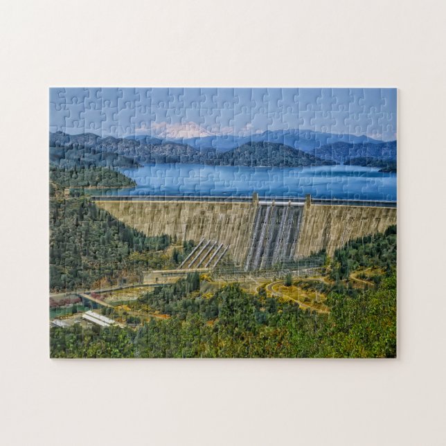 Fontana Falls North Carolina. Jigsaw Puzzle (Horizontal)
