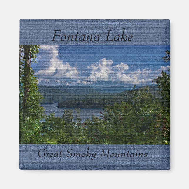 Fontana Lake, Great Smoky Mountains Photo Magnet (Front)