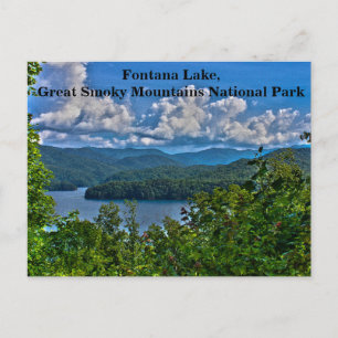 Fontana Lake, Great Smoky Mountains Postcard