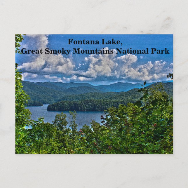 Fontana Lake, Great Smoky Mountains Postcard (Front)