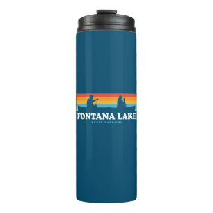 Fontana Lake North Carolina Canoe Thermal Tumbler