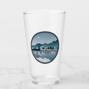Fontana Lake North Carolina Reflection Glass