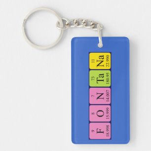 Fontana periodic table name keyring