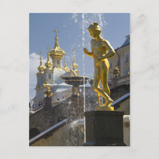 fontans of Petergof, St. Petersburg, Russia Postcard