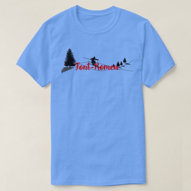 FontRomeu Ski Long T-Shirt (Design Front)