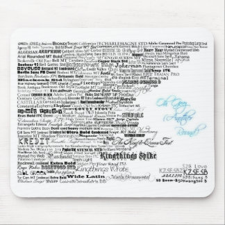 Fonts 2 mouse mat